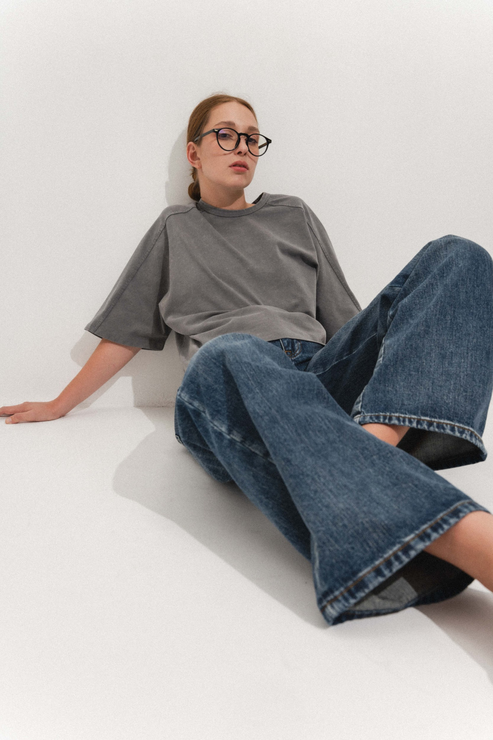 ФУТБОЛКА OVERSIZE ИЗ ХЛОПКА FADED-EFFECT