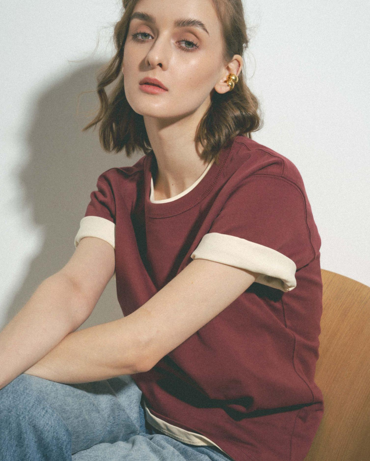 ФУТБОЛКА С КРУГЛЫМ ВЫРЕЗОМ