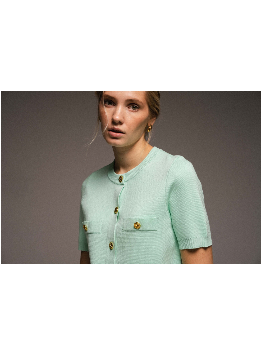 КАРДИГАН С КОРОТКИМ РУКАВОМ