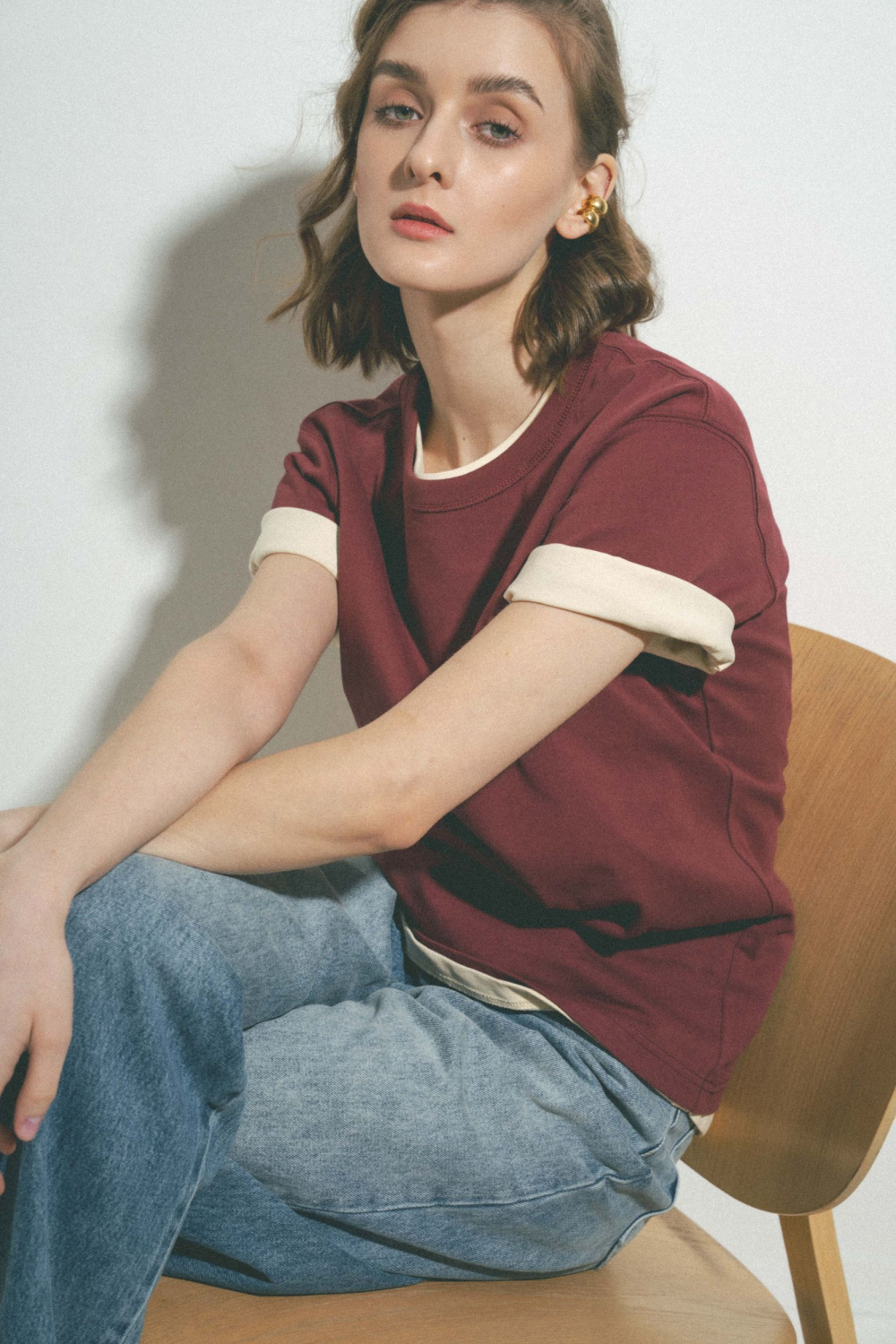 ФУТБОЛКА С КРУГЛЫМ ВЫРЕЗОМ