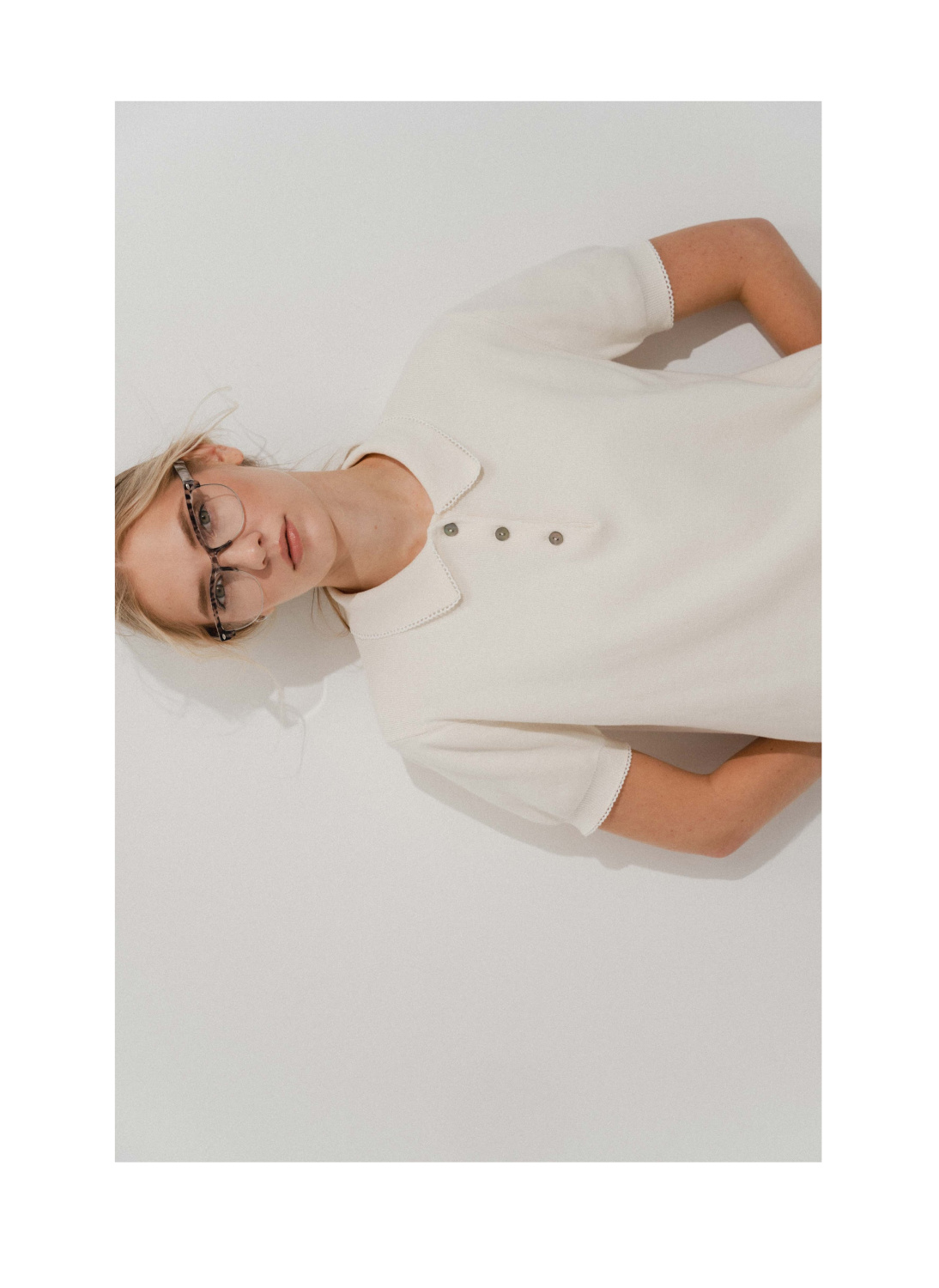 ФУТБОЛКА ПОЛО ТРИКОТАЖНАЯ С КРУЖЕВОМ