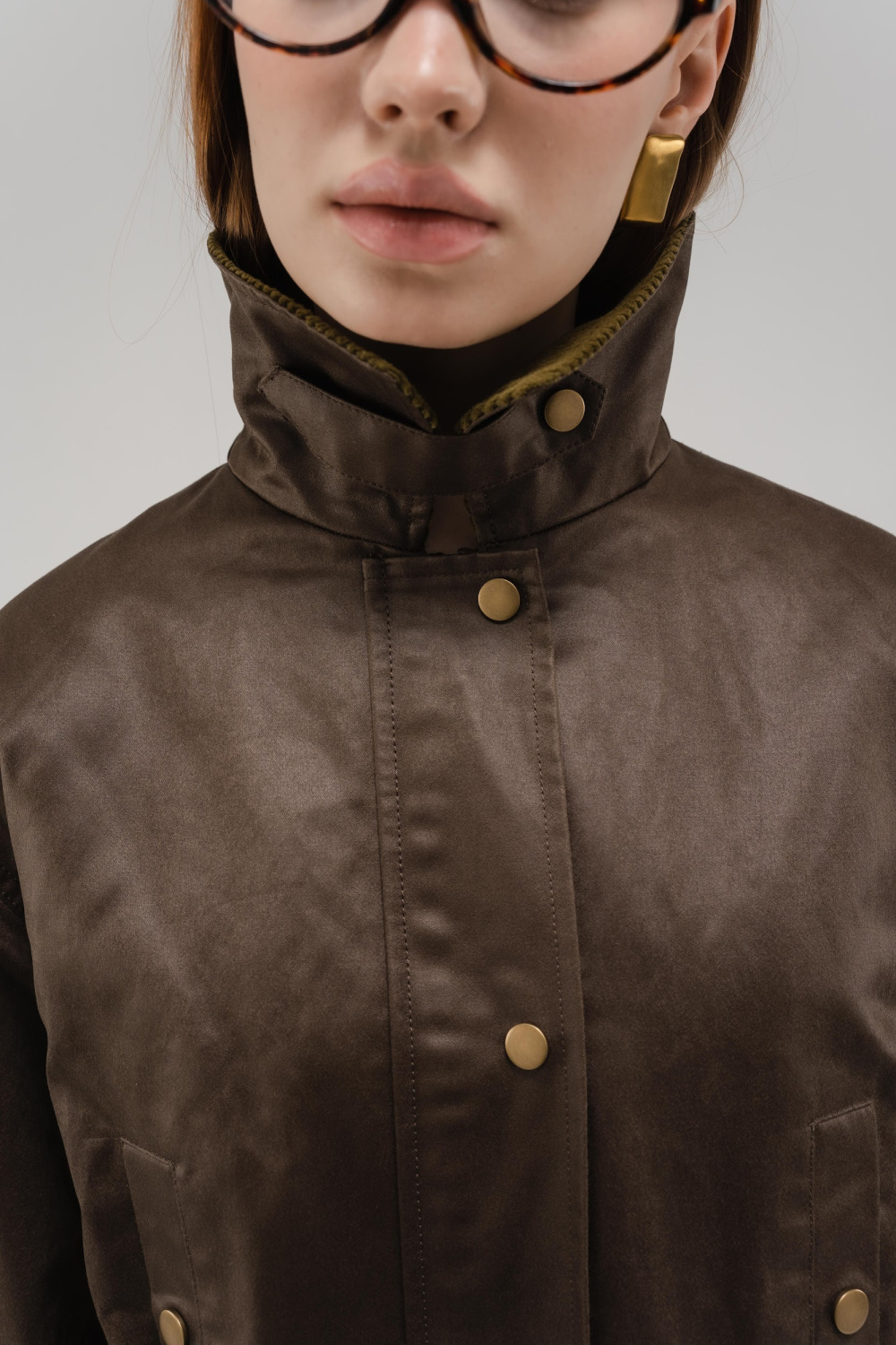 КУРТКА С ВЕЛЬВЕТОВЫМ ВОРОТНИКОМ