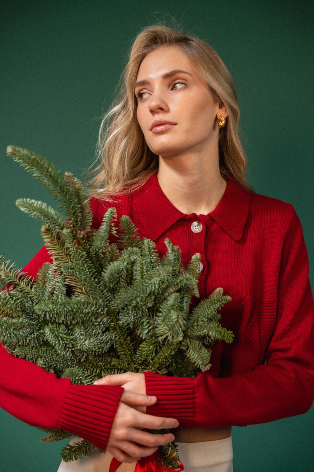 КАРДИГАН С ОТЛОЖНЫМ ВОРОТНИКОМ