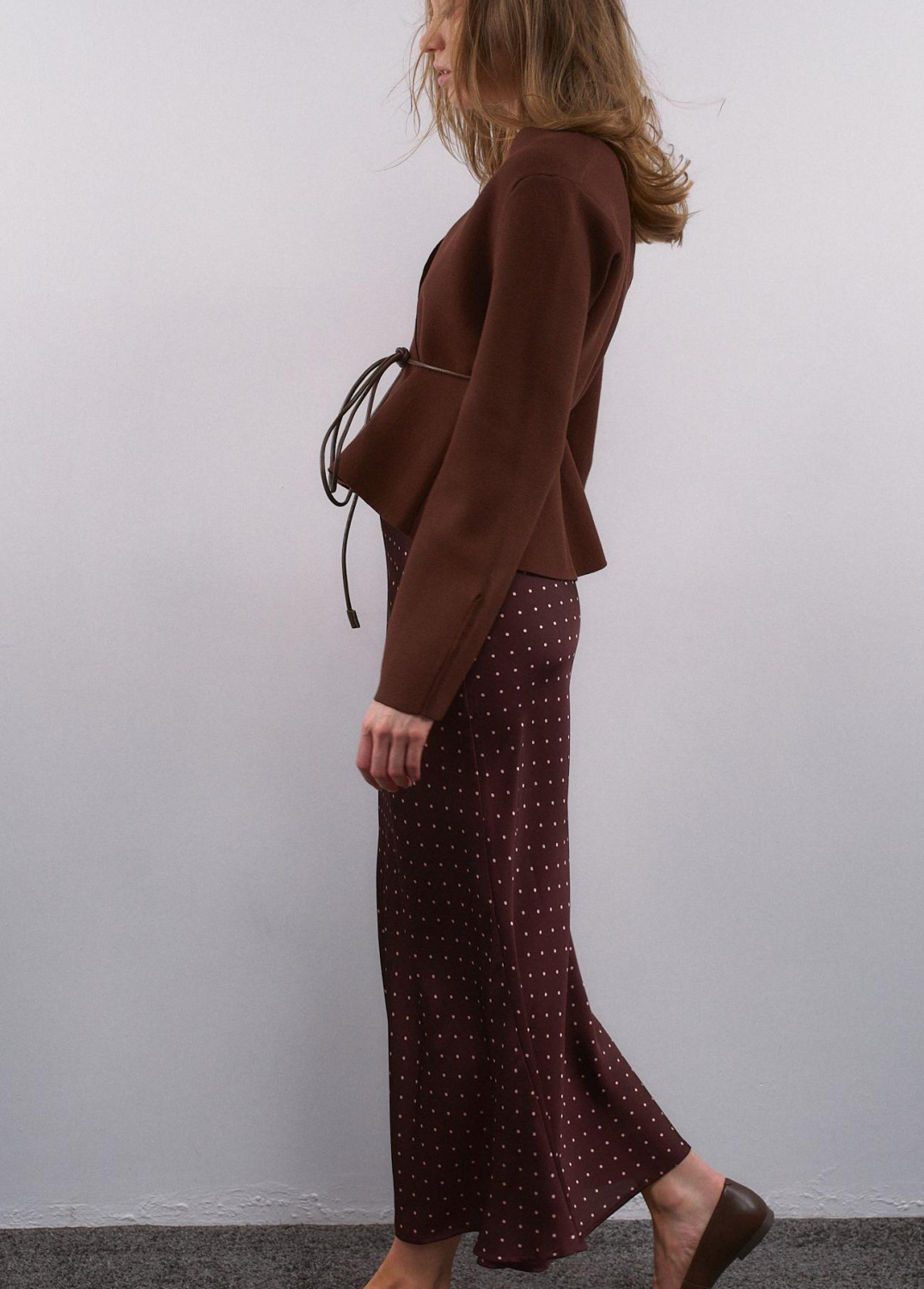 ЮБКА МИДИ В ГОРОХ