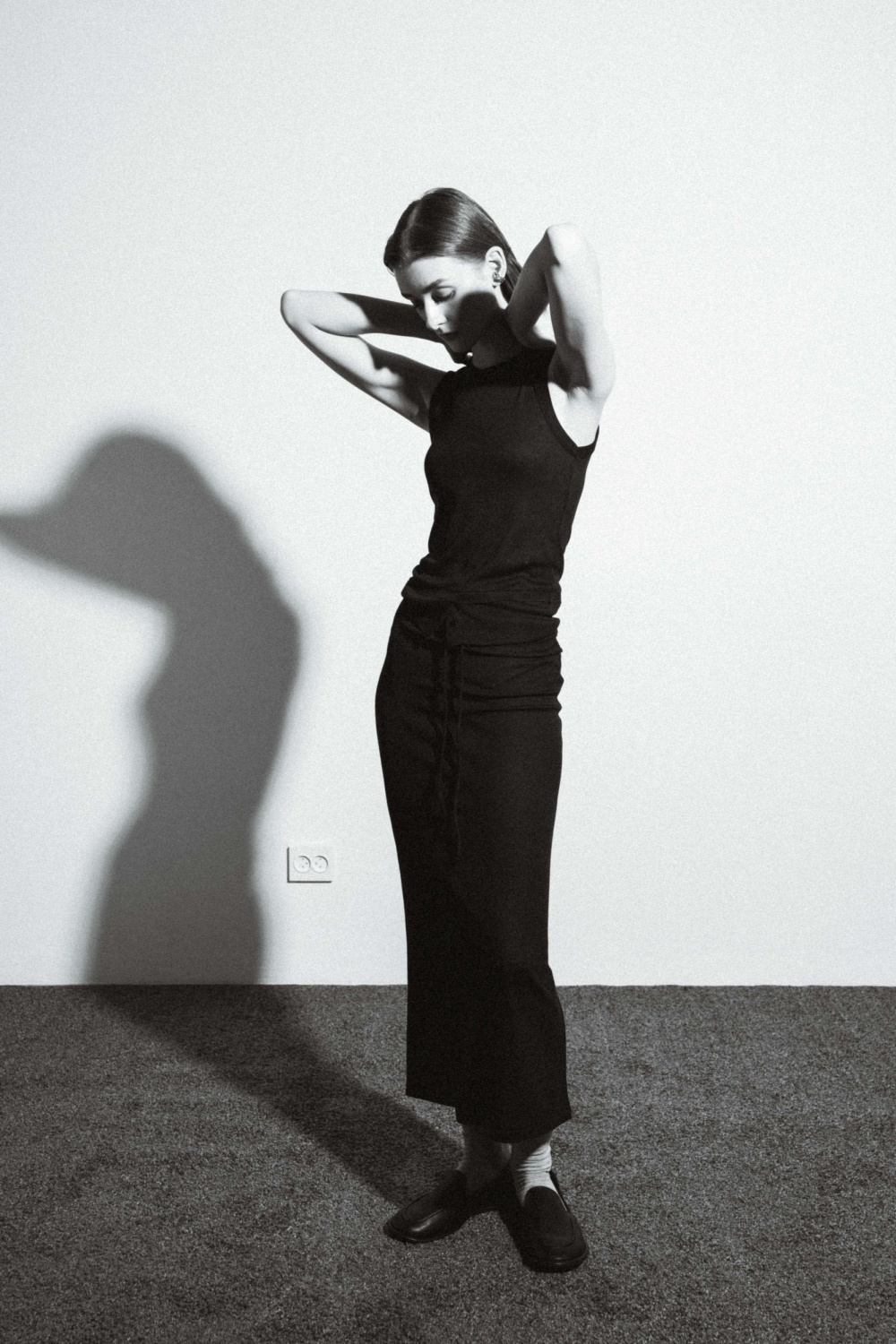 ЮБКА МИДИ ИЗ ВЯЗАНОГО ТРИКОТАЖА