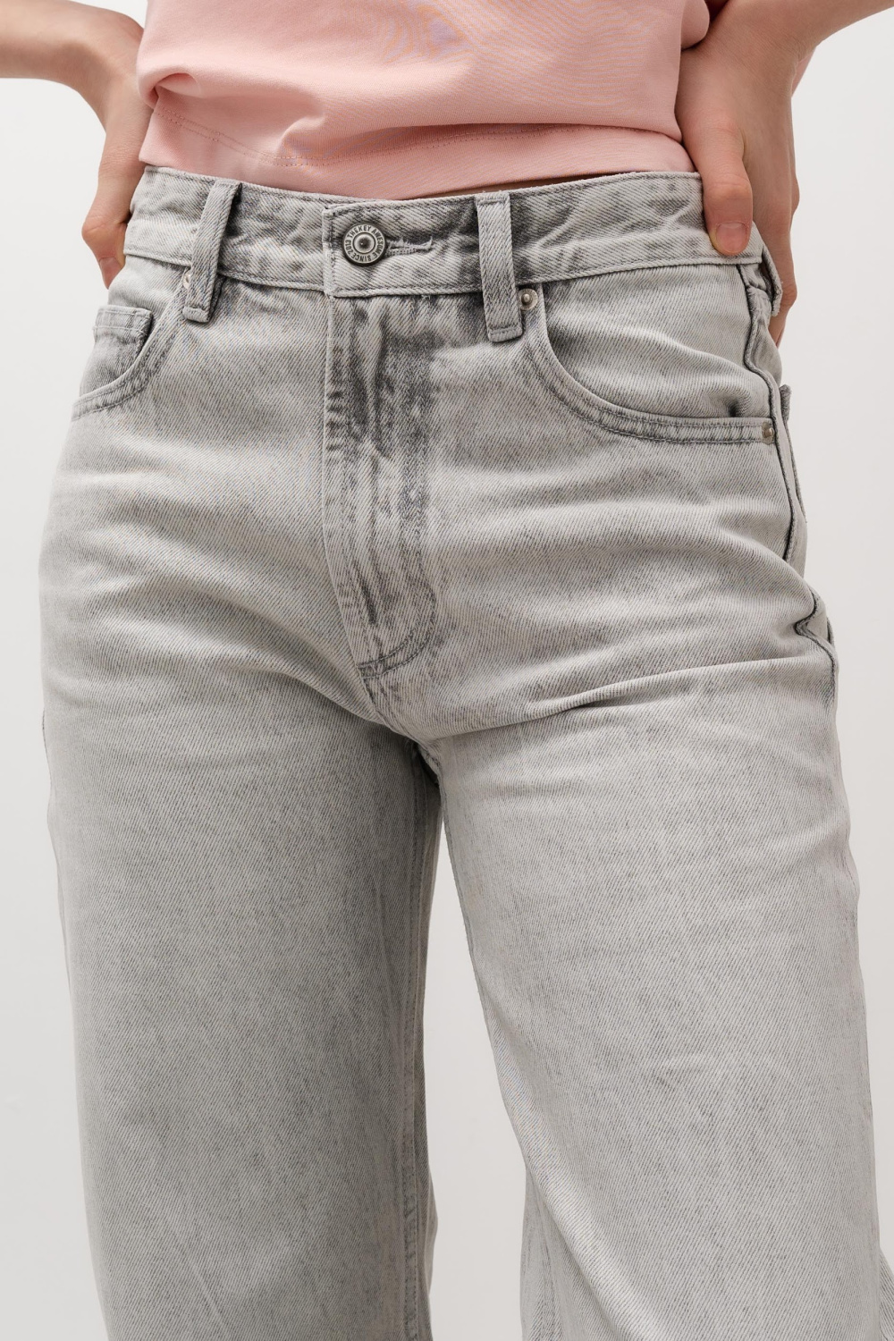 ДЖИНСЫ WIDE-LEG FULL LENGTH СО СРЕДНЕЙ ПОСАДКОЙ