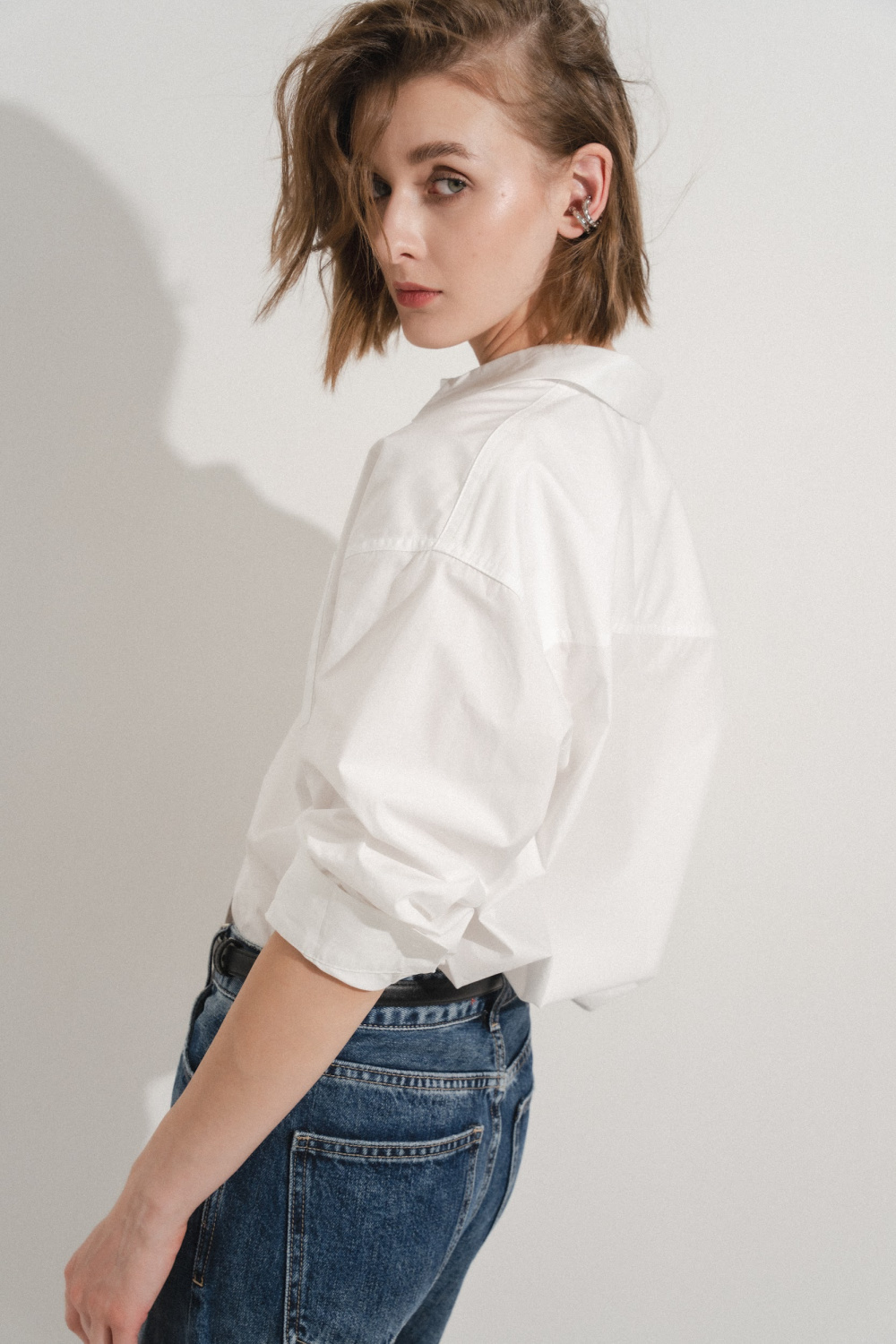 РУБАШКА ИЗ ХЛОПКА С КАРМАНОМ