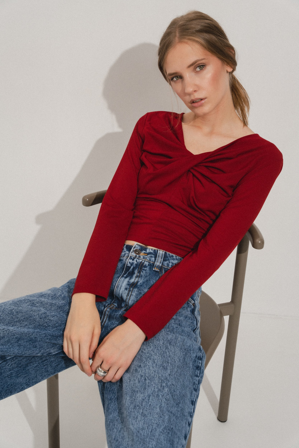 ДЖИНСЫ BAGGY FIT СО СРЕДНЕЙ ПОСАДКОЙ