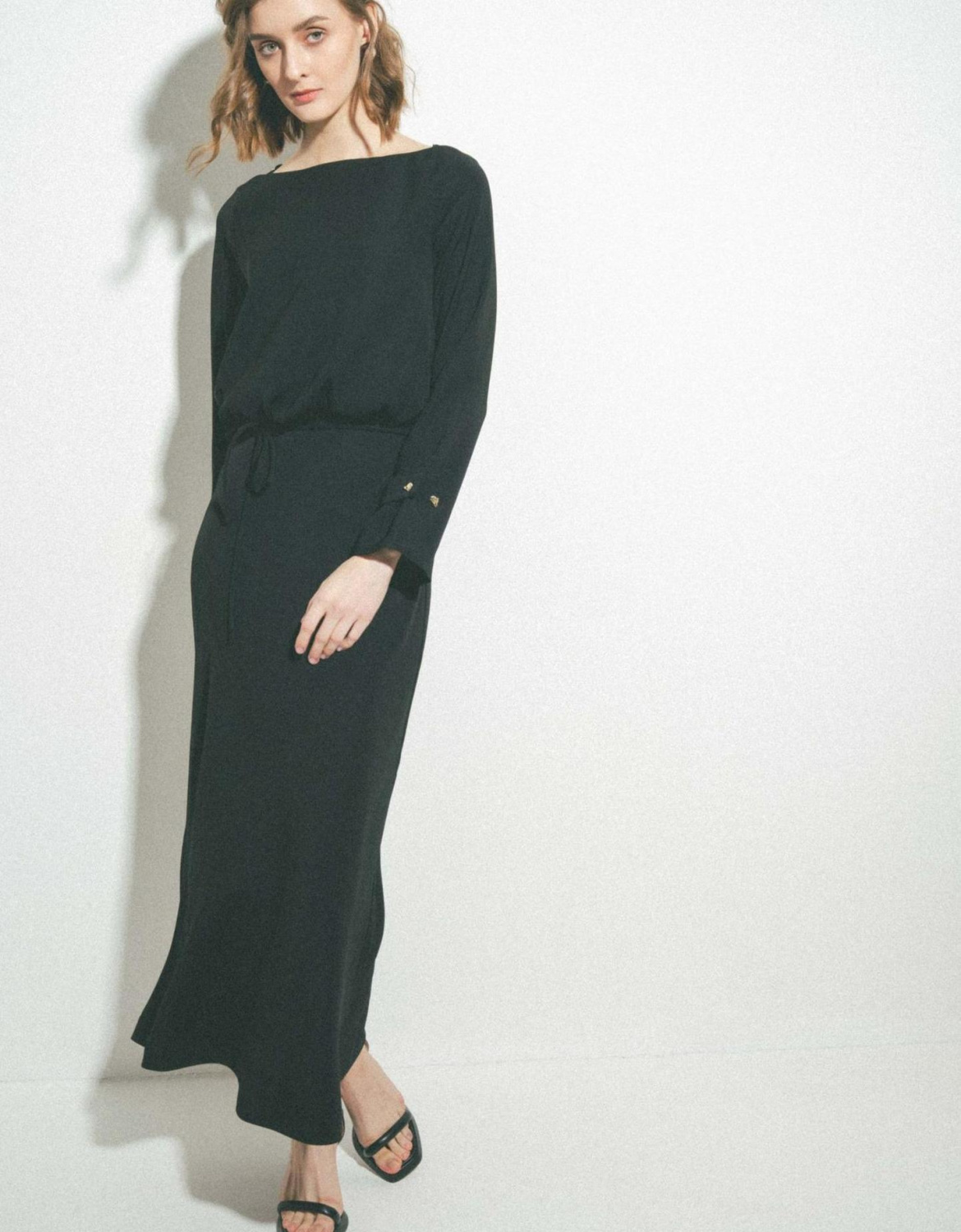 ПЛАТЬЕ МИДИ С ПОЯСОМ