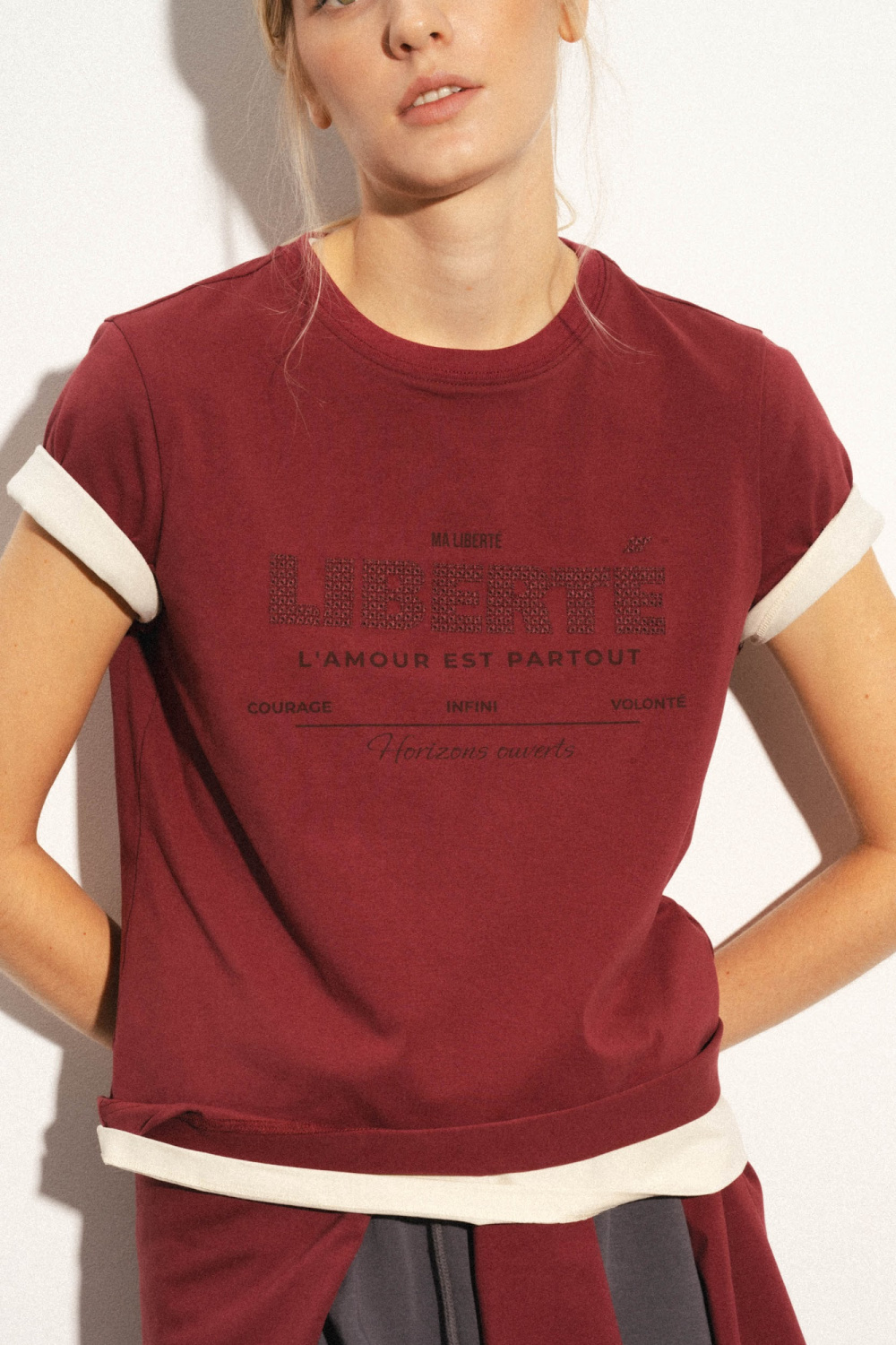 ФУТБОЛКА ИЗ ХЛОПКА С ПРИНТОМ