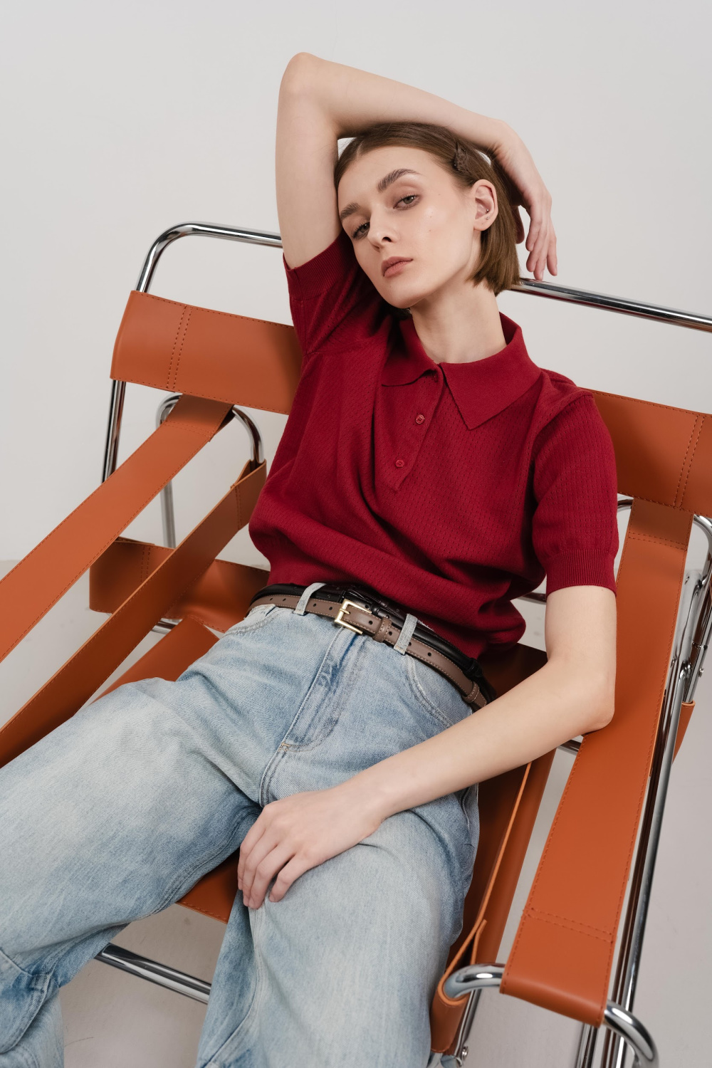 ФУТБОЛКА ПОЛО ИЗ ТРИКОТАЖА