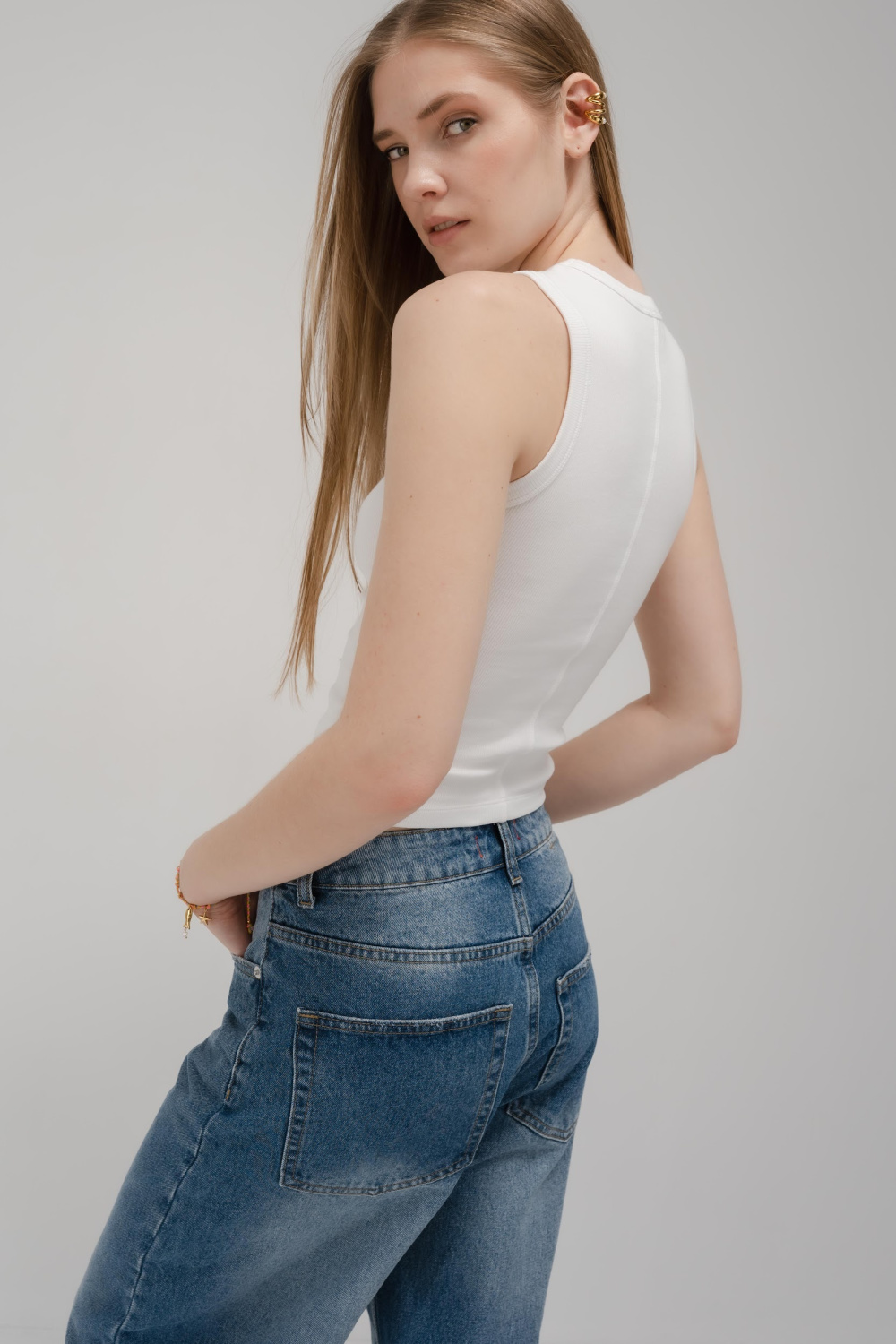 ТОП ИЗ ЭЛАСТИЧНОГО ХЛОПКА