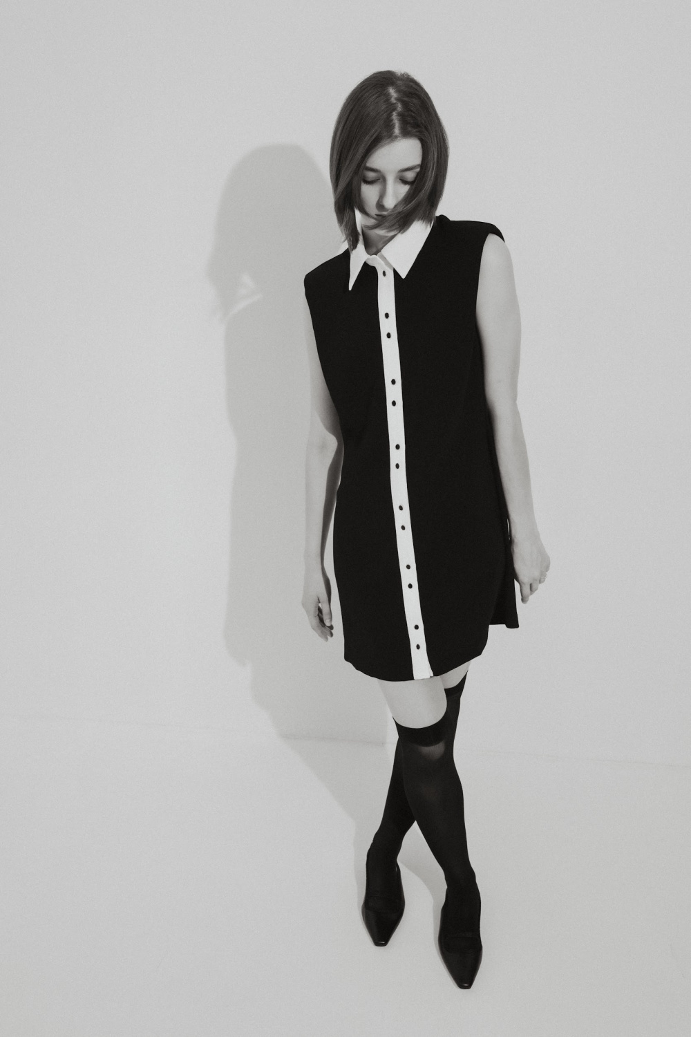 ПЛАТЬЕ МИНИ С ВОРОТНИКОМ