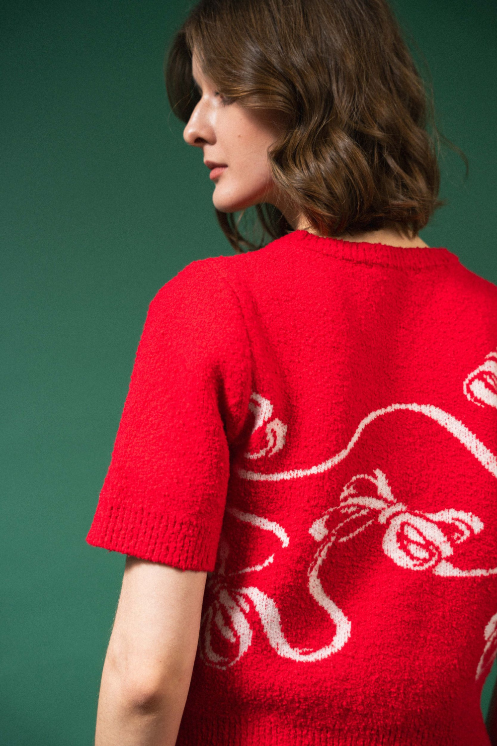 ДЖЕМПЕР КОРОТКИЙ РУКАВ С ПРИНТОМ