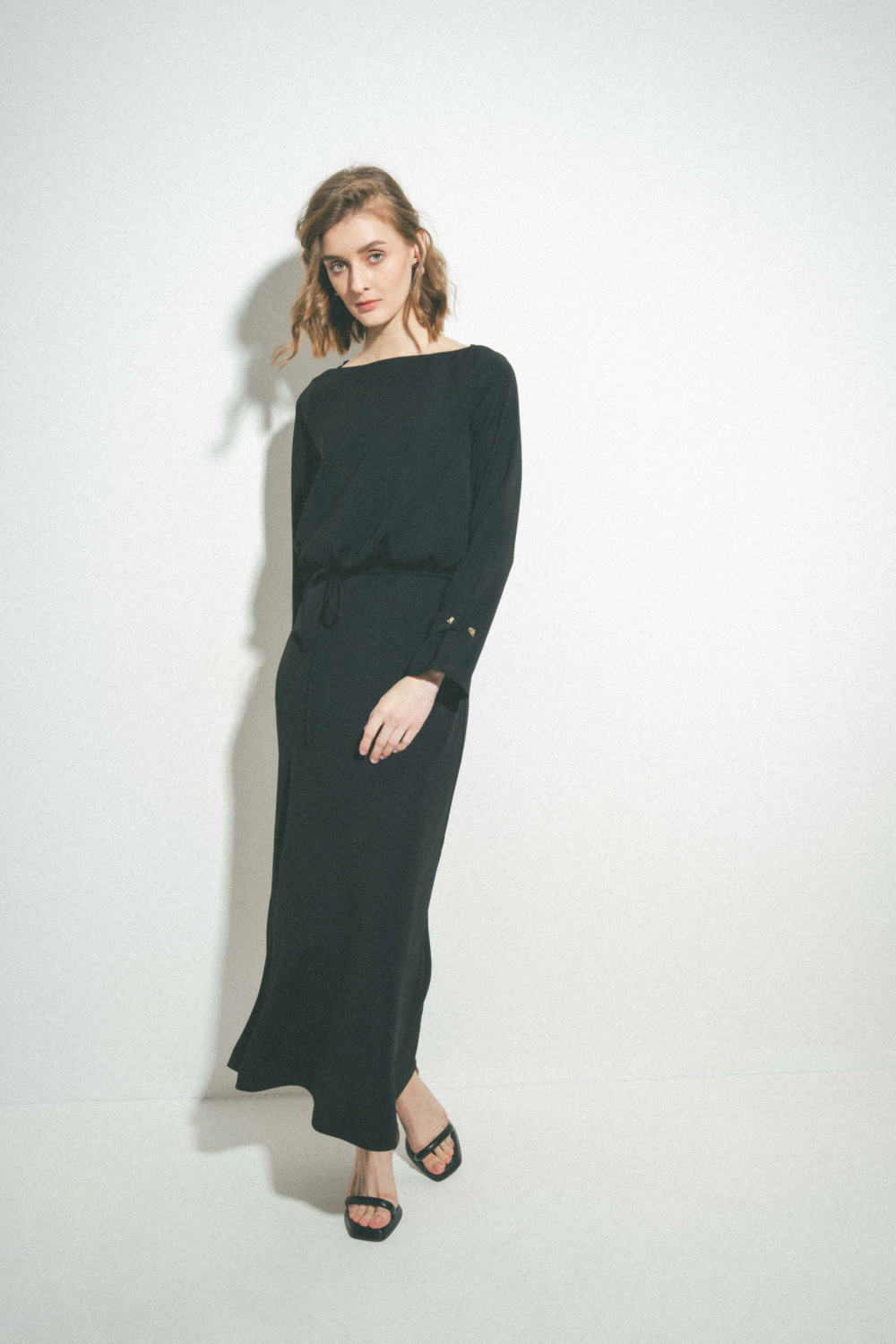 ПЛАТЬЕ МИДИ С ПОЯСОМ