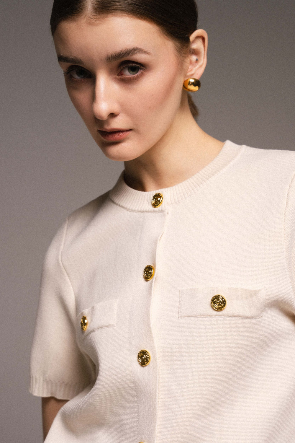 КАРДИГАН С КОРОТКИМ РУКАВОМ