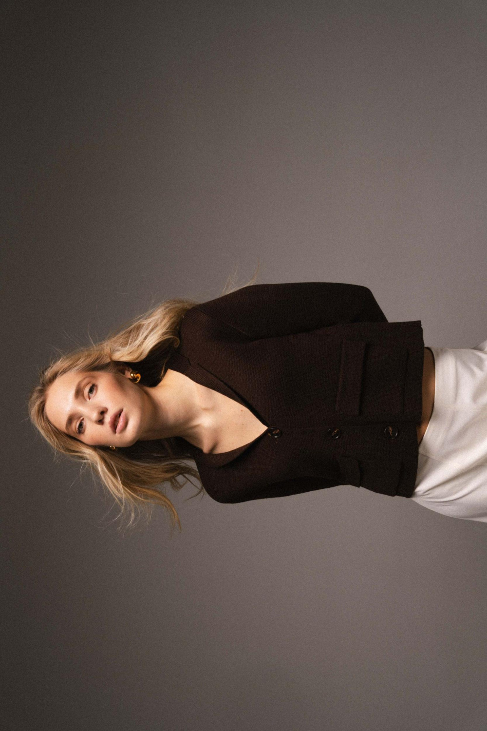 КАРДИГАН С ОТЛОЖНЫМ ВОРОТОМ