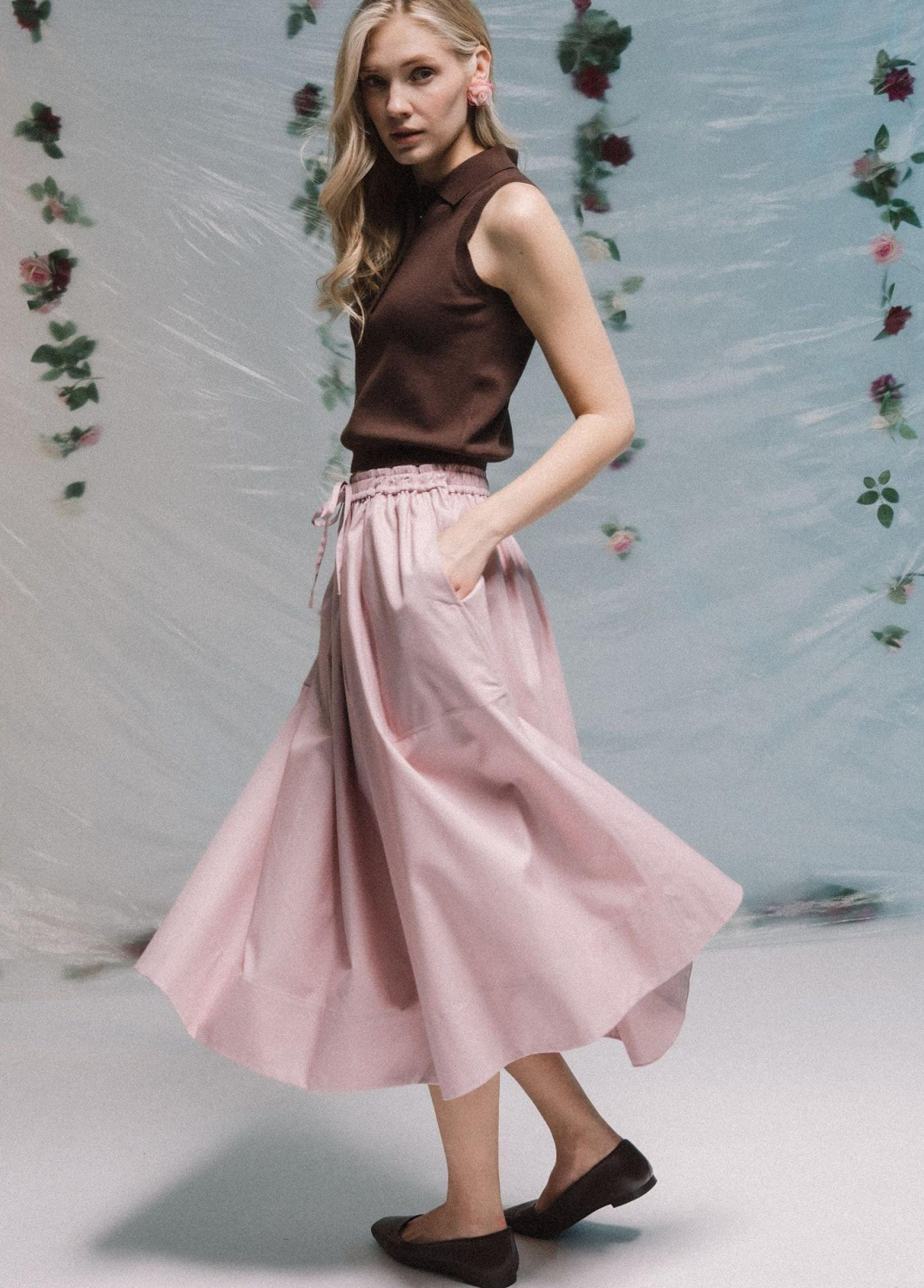 ЮБКА МИДИ НА ЗАВЯЗКЕ