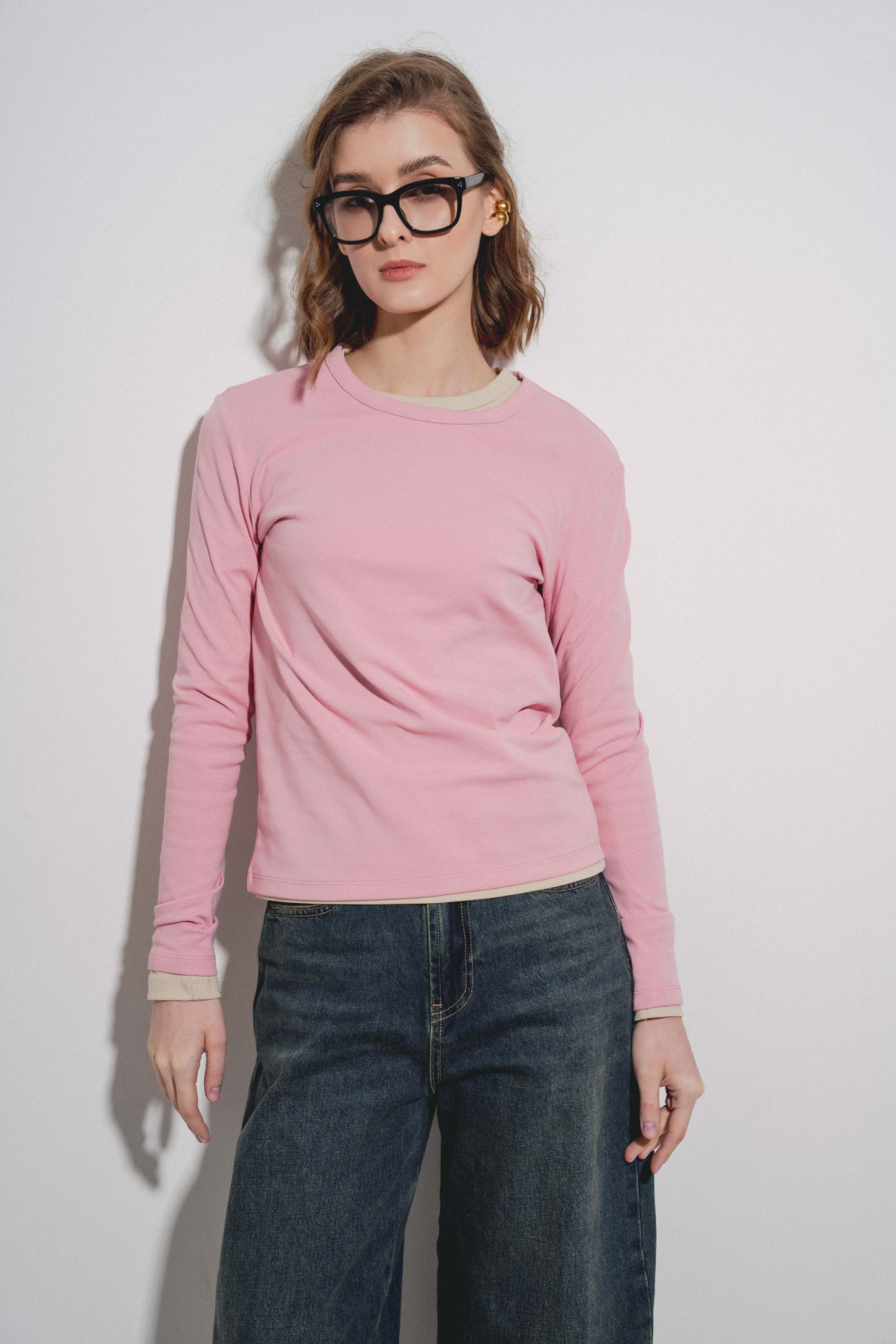 ЛОНГСЛИВ С ЗАКРУГЛЕННЫМ НИЗОМ