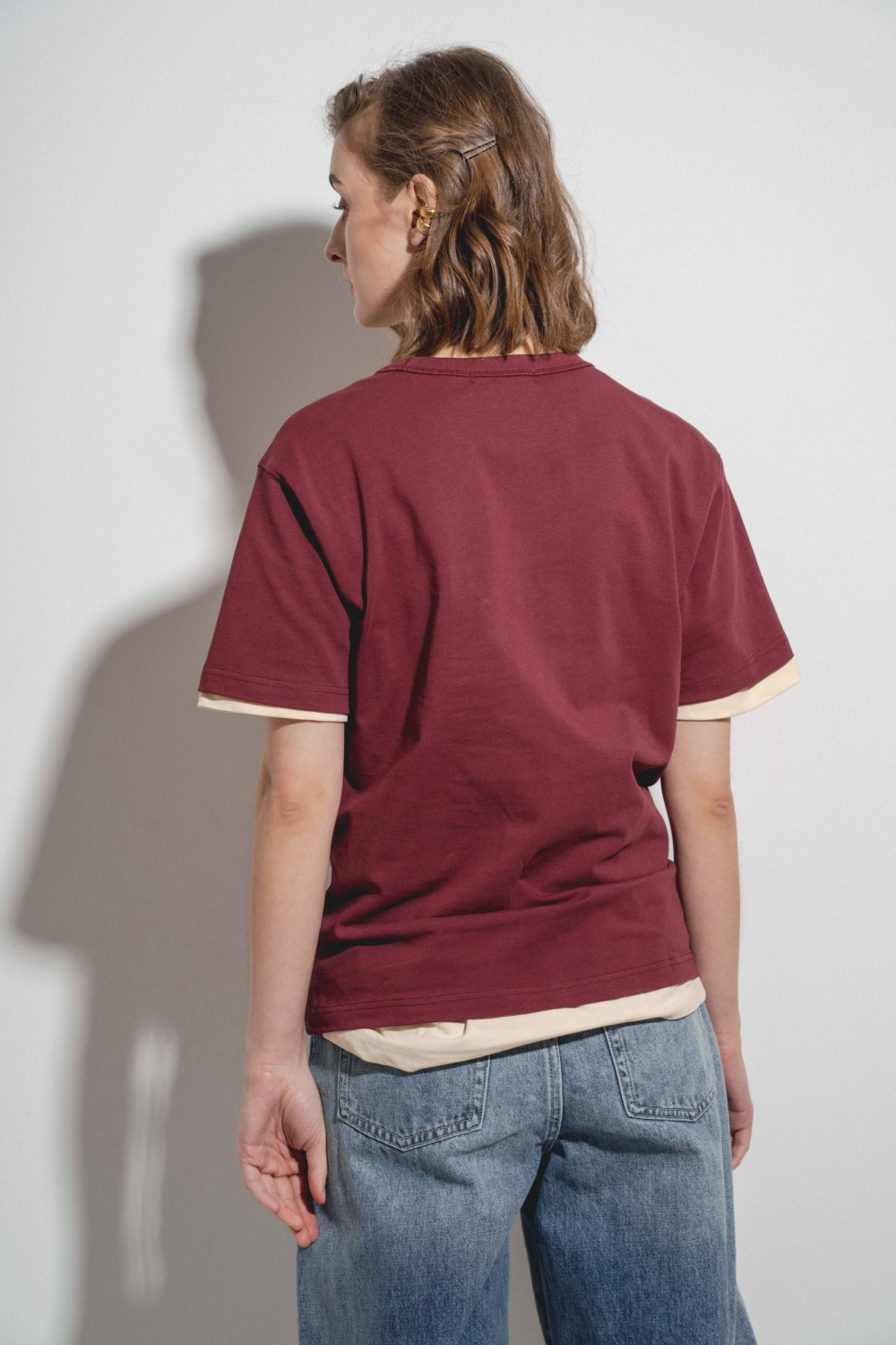 ФУТБОЛКА С КРУГЛЫМ ВЫРЕЗОМ