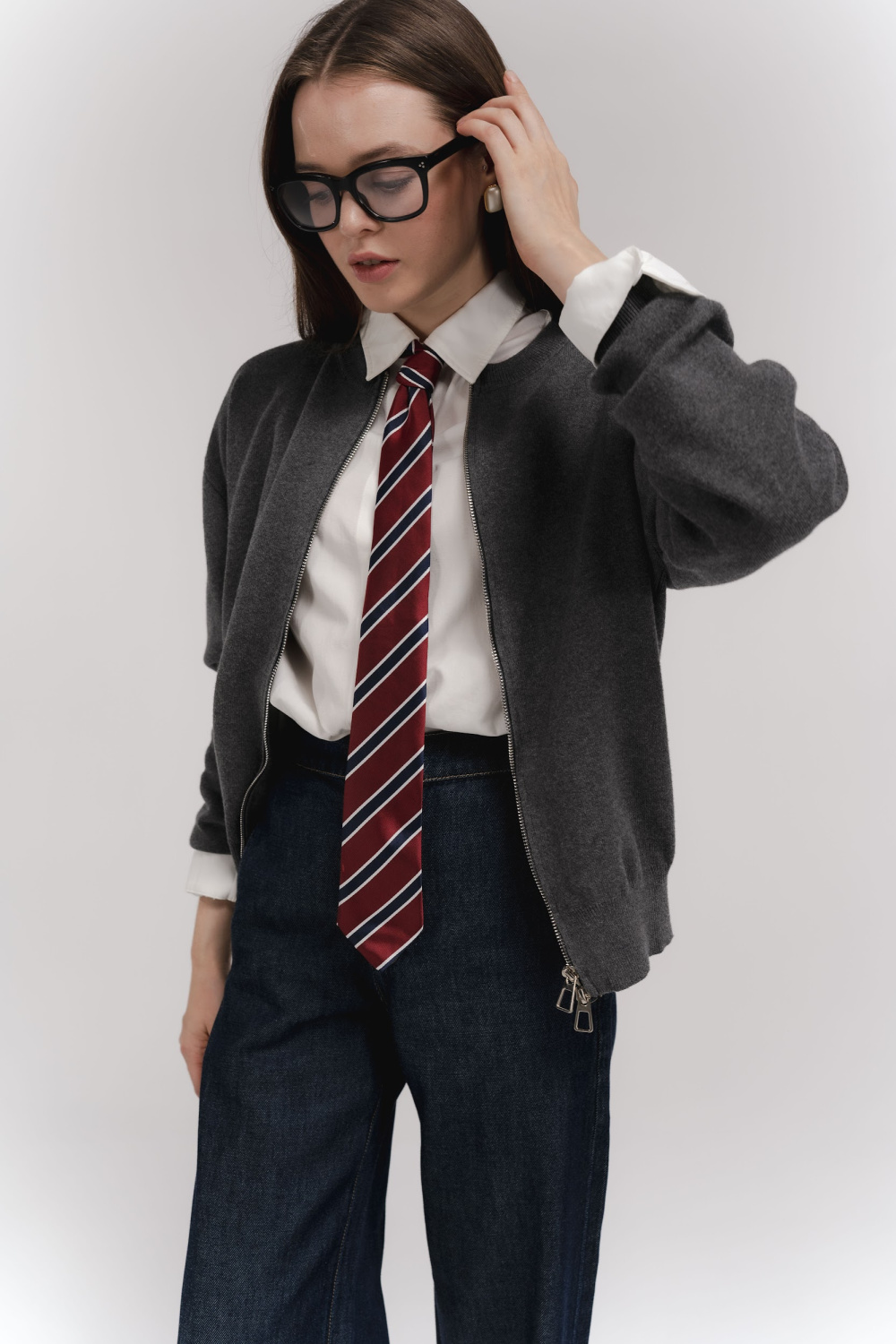 ДЖЕМПЕР ИЗ ХЛОПКА НА МОЛНИИ