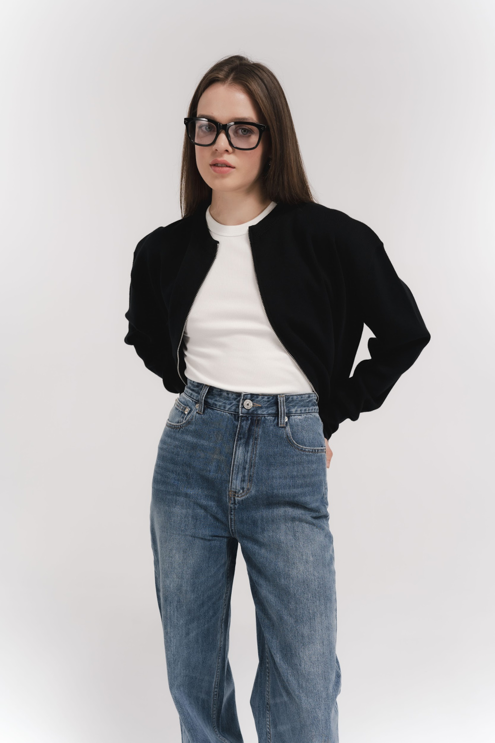 ДЖЕМПЕР ИЗ ХЛОПКА НА МОЛНИИ