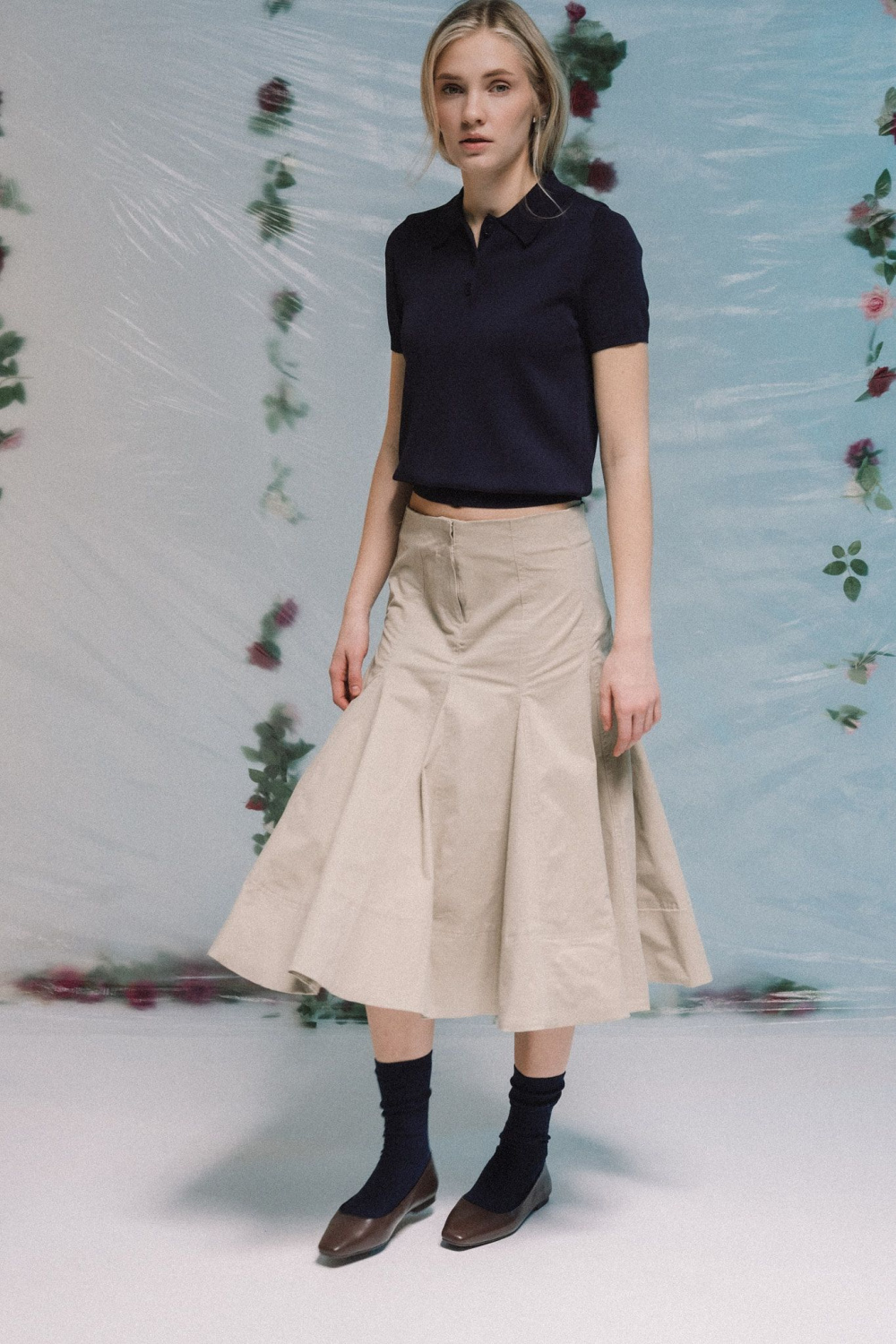 ЮБКА МИДИ В СКЛАДКУ